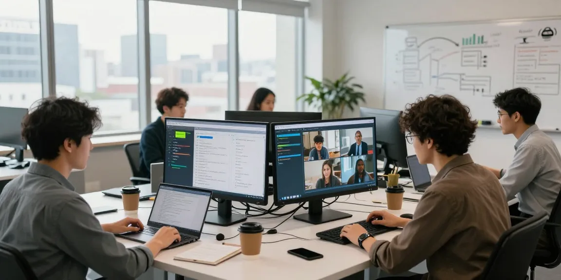 AI detector analysis in a modern workspace, enhancing content moderation.