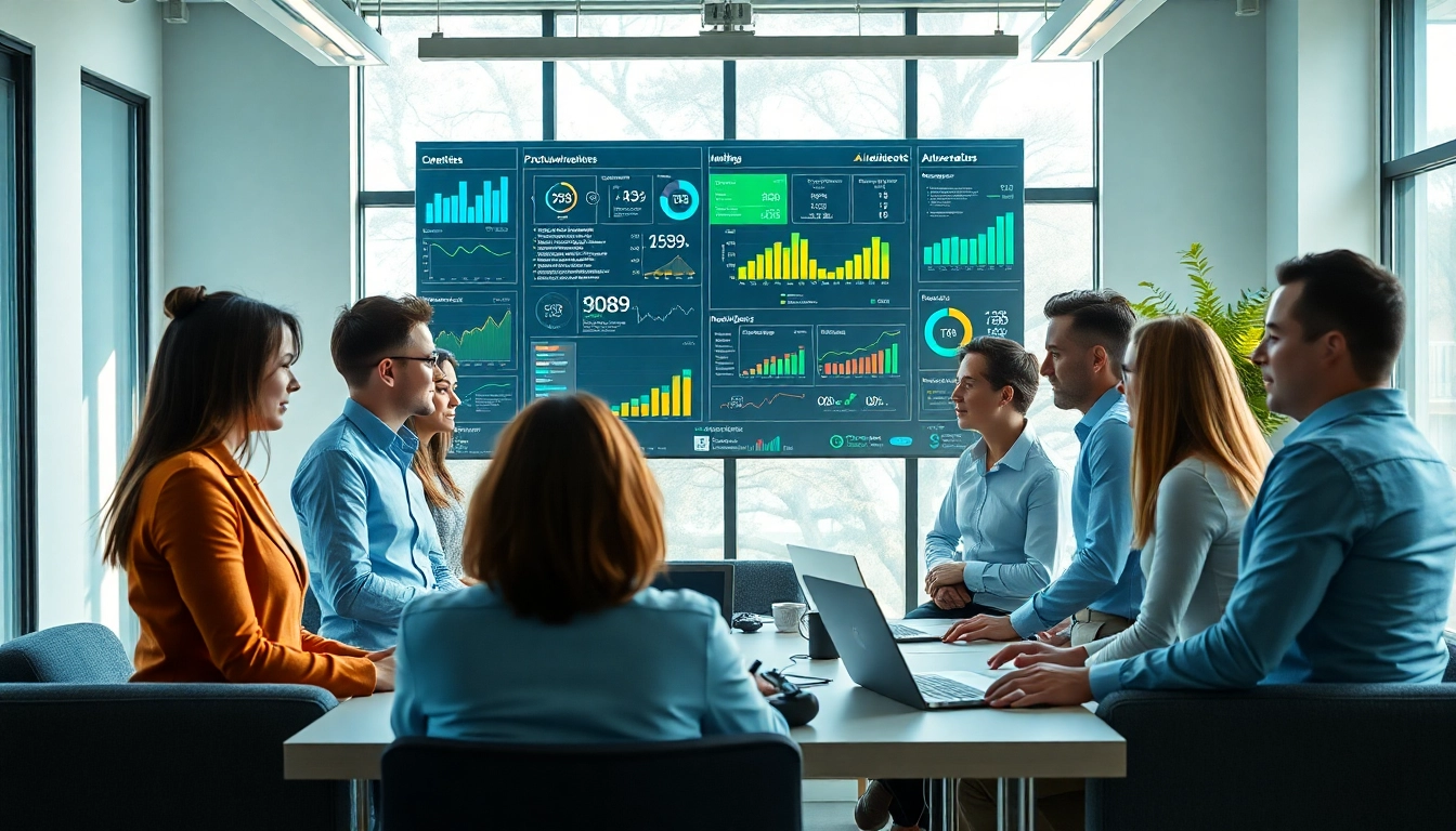 Collaborative team utilizing an enterprise AI assistant to enhance productivity and streamline workflows.
