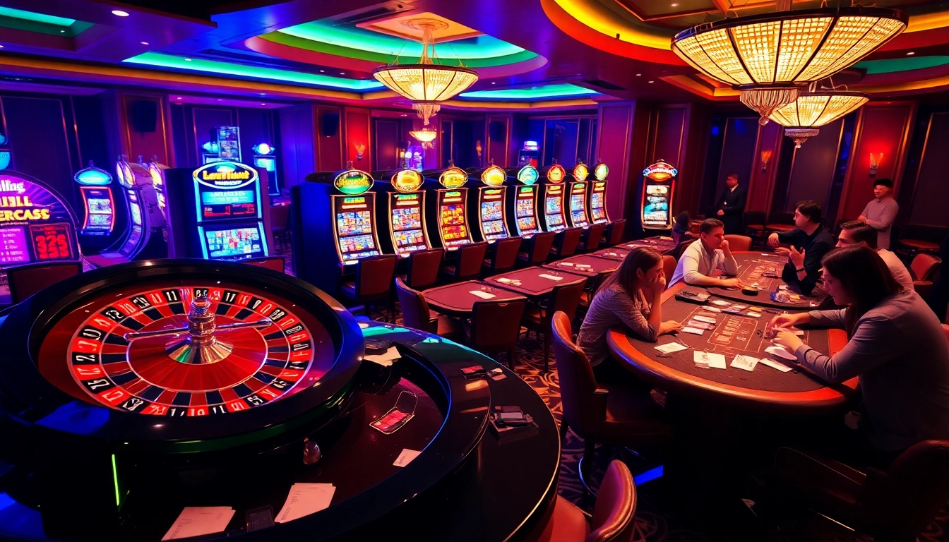 Players enjoying games at ARESGACOR's online casino platform in an elegant setting.