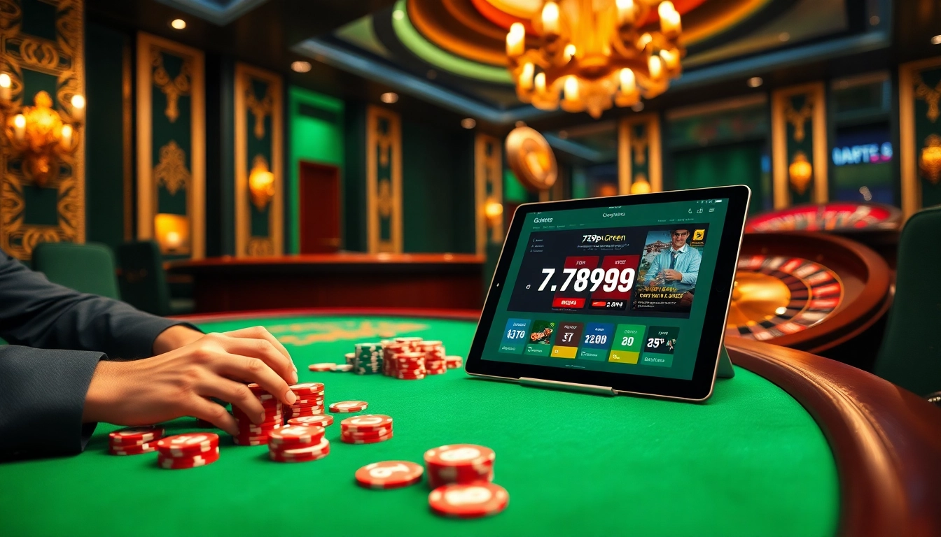 Betting action on cards and chips at a luxurious casino table highlighting https://789p.green/.