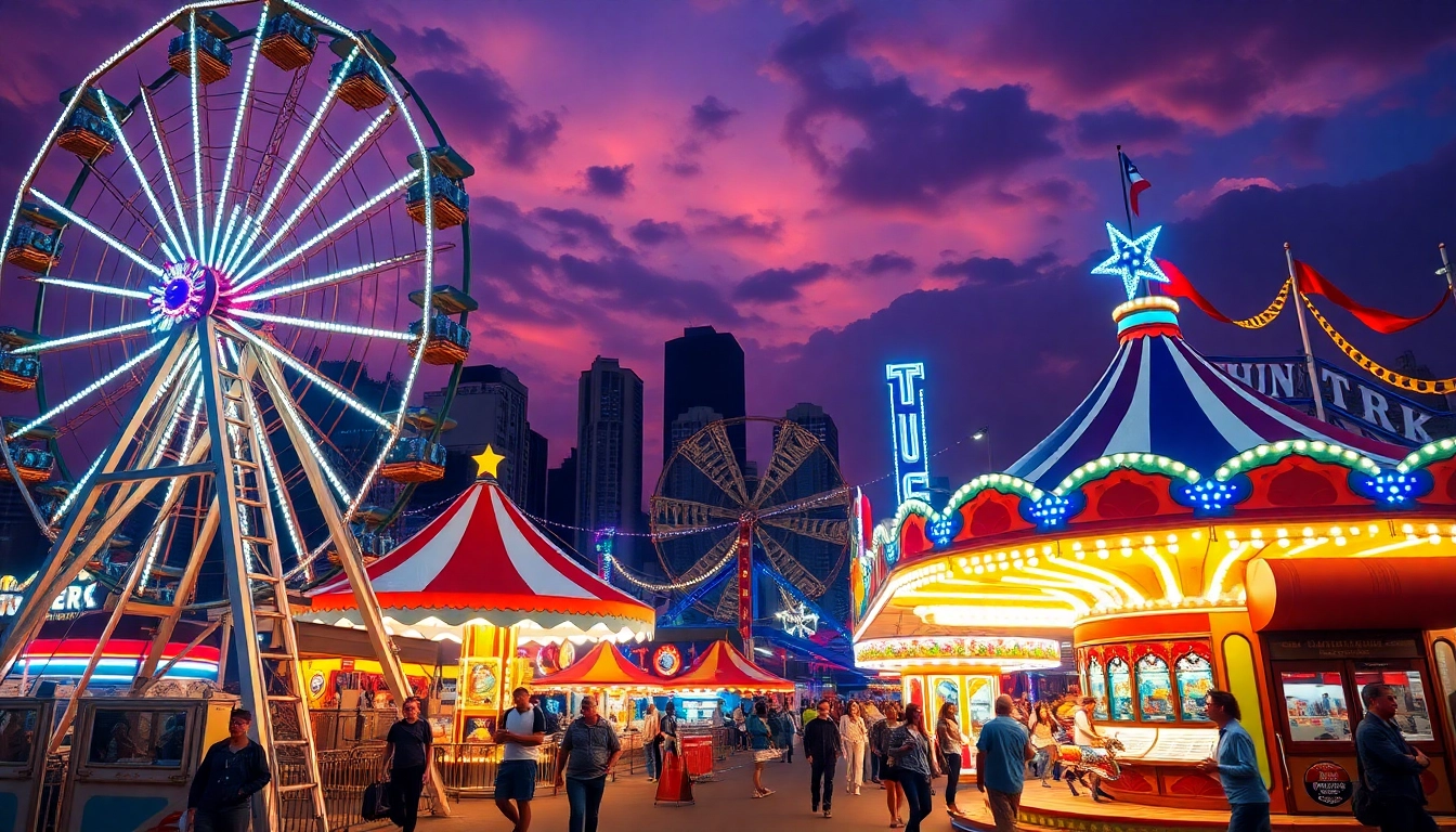 Experience an exciting fun fair for hire newcastle featuring vibrant attractions and joyful visitors.