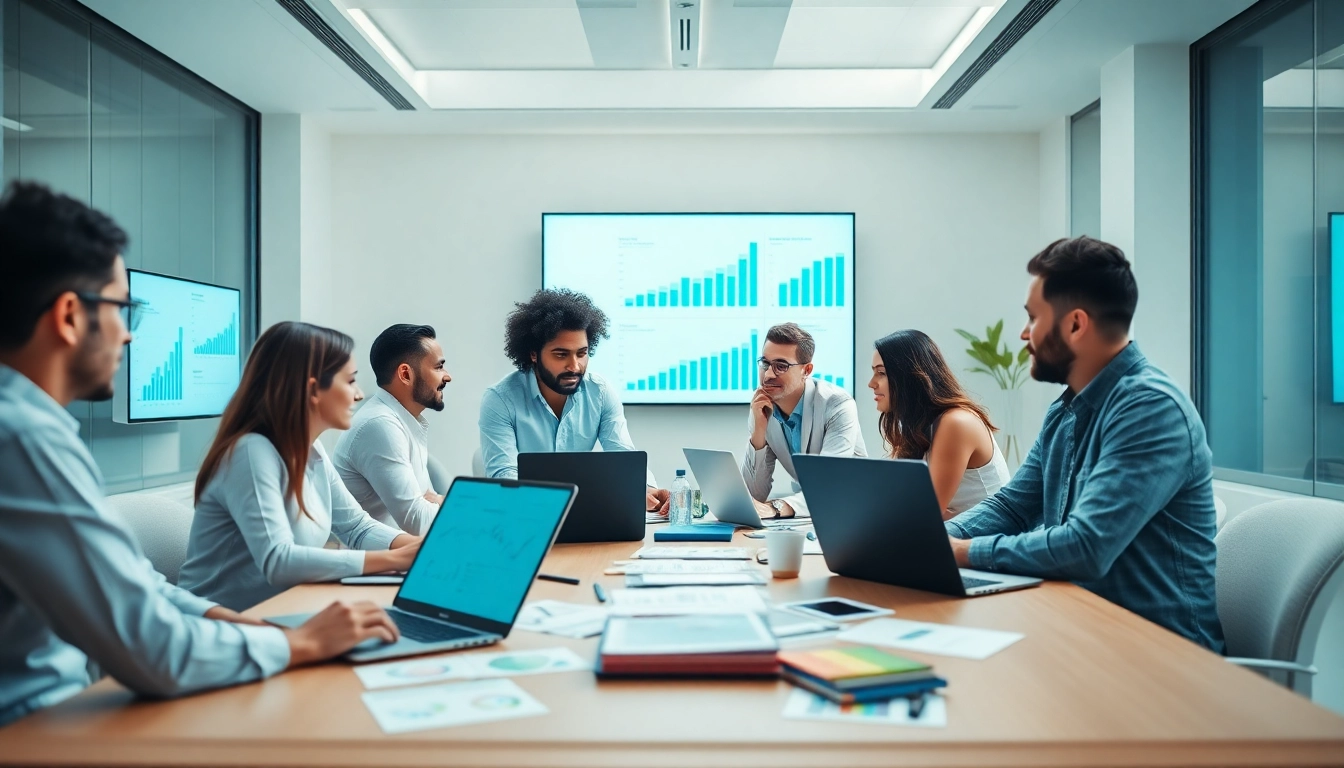 Bereitstellung von Strategien zur amazon marketing agentur in einem dynamischen Büro-Setup.