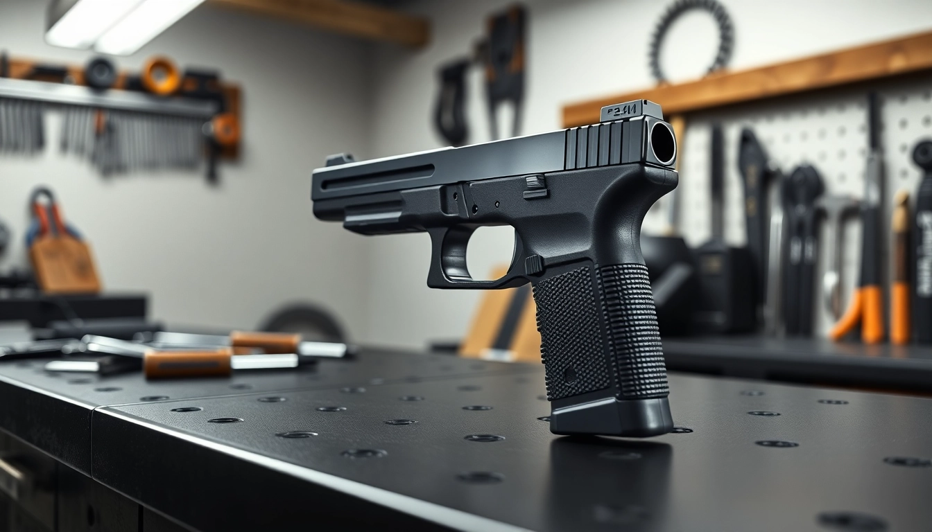 Explore the pf940v2 glock 17 frame kit with detailed textures and professional lighting.