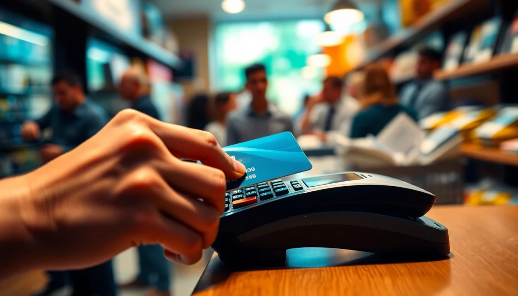 카드깡과 관련된 신용카드 거래 장면을 강조한 이미지
