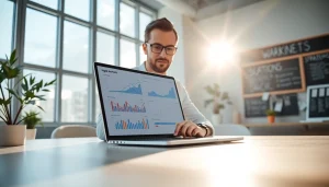 Analyze digital marketing data at https://fhpts.com with a consultant in a modern office setting.