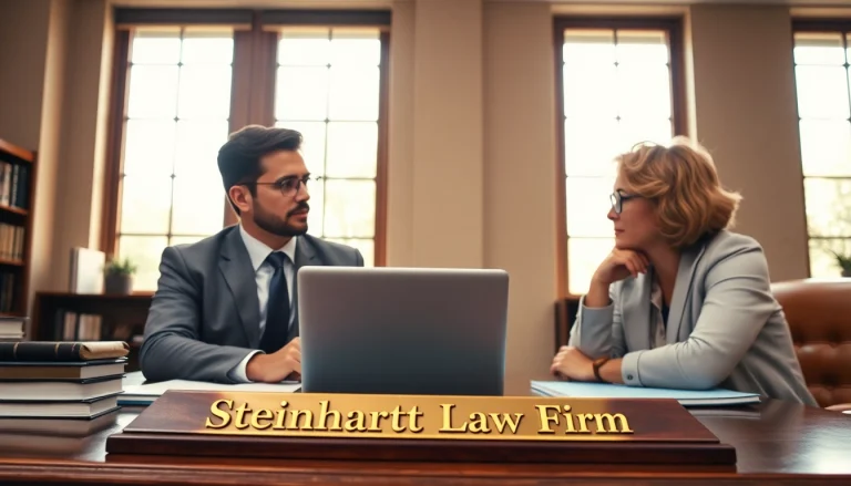 Engaging consultation at https://www.steinhardtlawfirm.com showcasing professionalism and approachability.