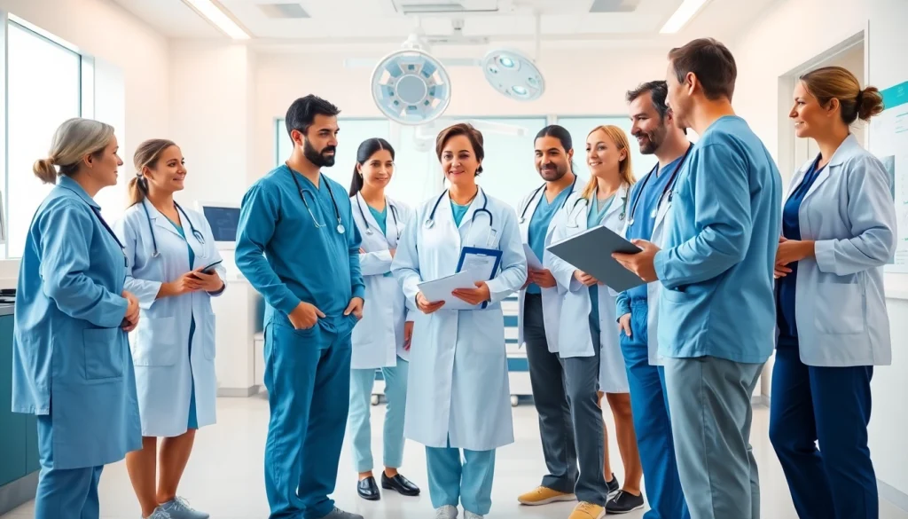 Bekijk de samenwerking van zorgprofessionals bij https://tweestedenziekenhuis.nl in een moderne medisch setting.