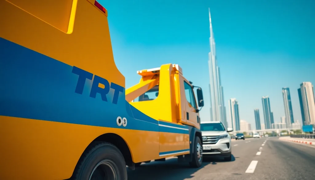 Providing roadside assistance with TRT Recovery UAE for reliable vehicle rescue in Dubai.
