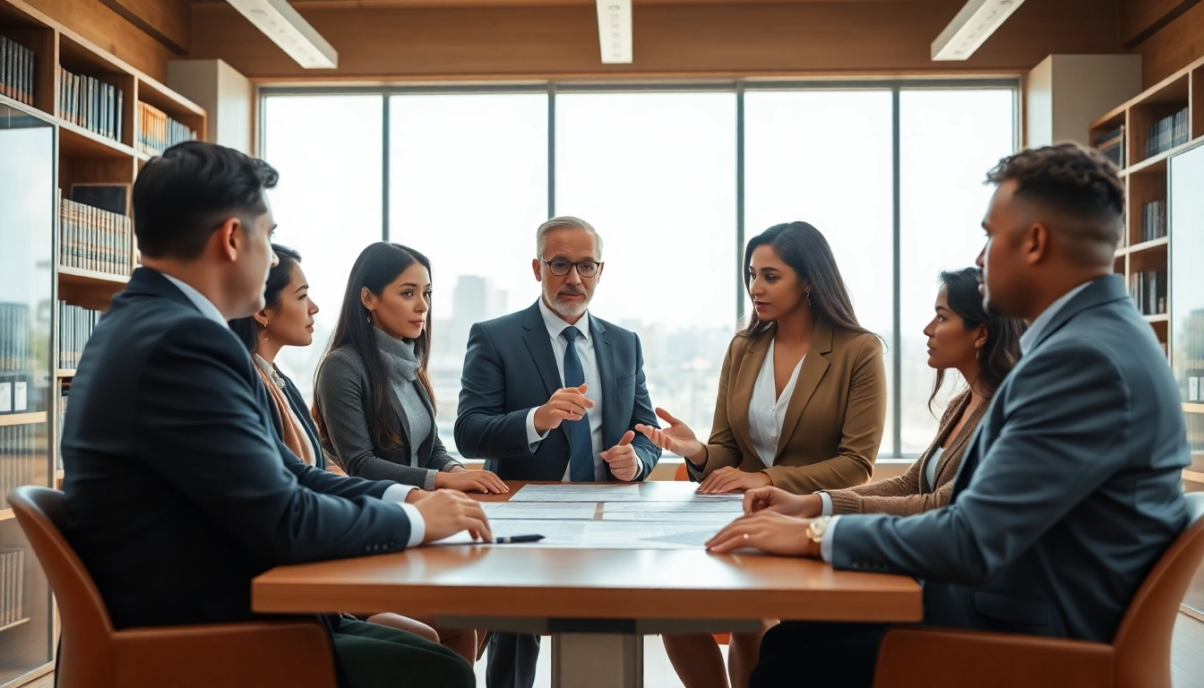 Consulting about a lawsuit at https://www.ihavealawsuit.com with a lawyer in a modern office.