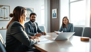 Engaged discussion at https://www.mainorellis.com showcasing legal expertise in a professional setting.