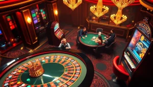 Experience 79king at a thrilling roulette table surrounded by eager gamers in a vibrant casino setting.
