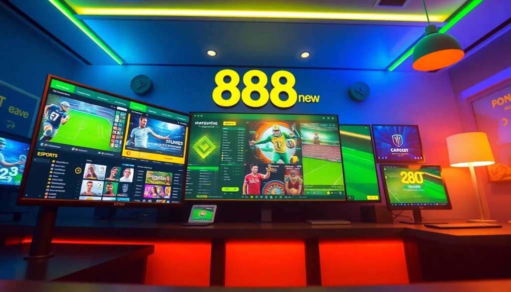 Experience the excitement of online betting with 888new's vibrant gaming interface and promotions.