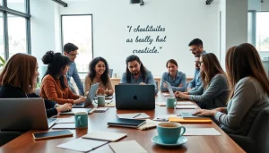 Collaborative brainstorming at https://editorial.com.ua, fostering creativity with diverse team interactions.