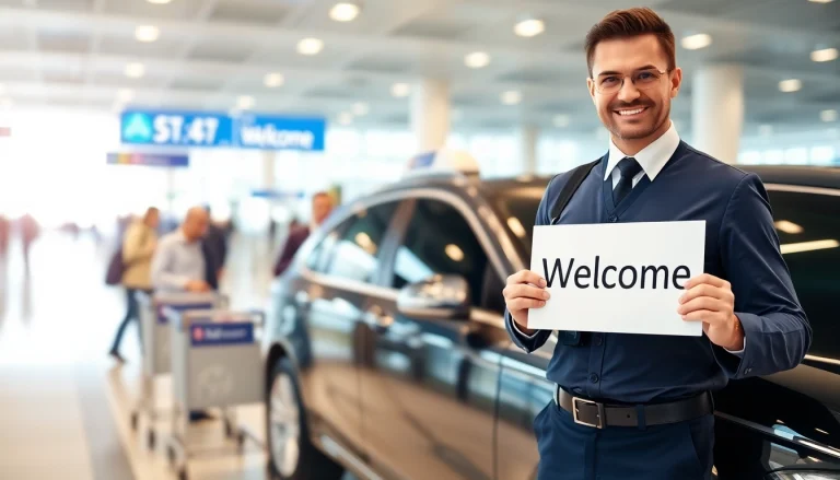 Nottingham to Heathrow Taxi service with a professional driver and modern vehicle at the airport.