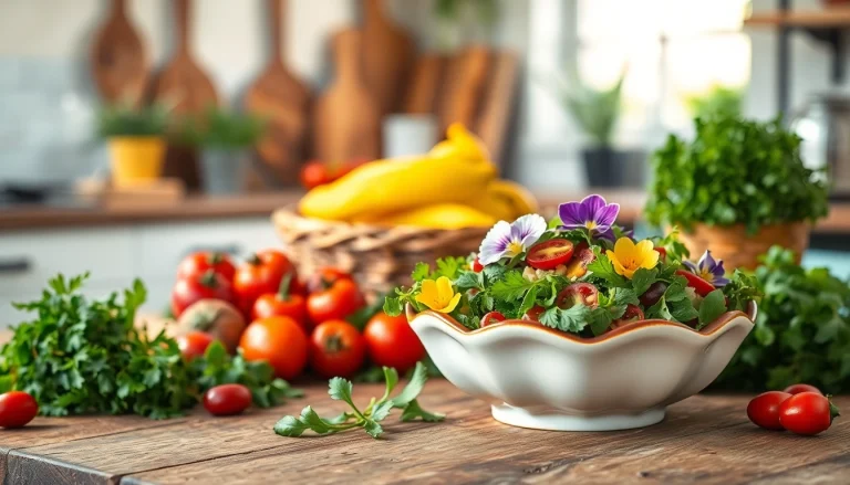 Engaging culinary scene featuring ingredients on recipesalexarciab.com for a fresh salad.