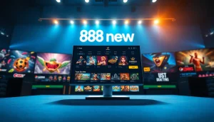 Online gaming interface of 888new showcasing diverse betting options and vibrant design.