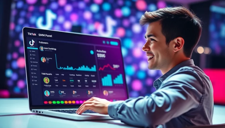 Boost engagement with a well-designed TikTok SMM panel displaying analytics and user interaction.