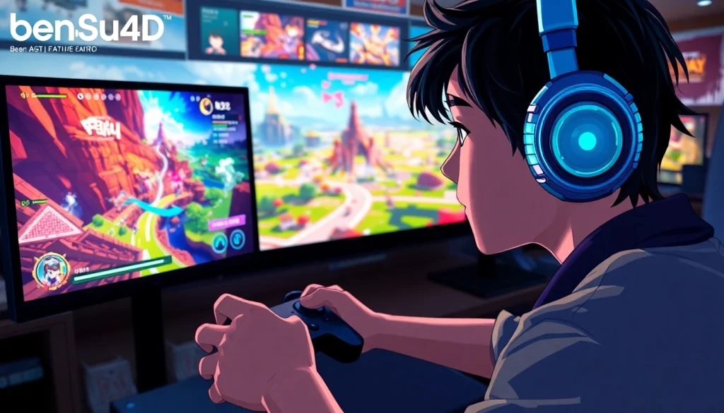 Menampilkan pengalaman bermain bensu4d game dengan karakter terlibat dalam grafis yang menarik.