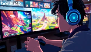 Menampilkan pengalaman bermain bensu4d game dengan karakter terlibat dalam grafis yang menarik.