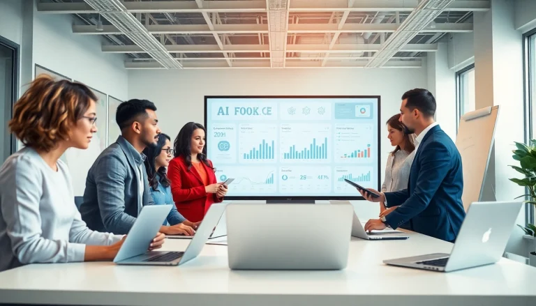 Enhance your AI testing with https://www.benchbot.ai showcasing a collaborative team in action.