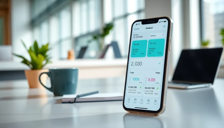 Registreer eenvoudige ritten met www.tripbook.io in een moderne kantooromgeving.