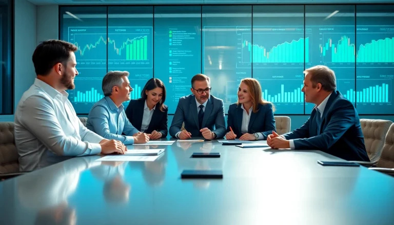 Engaging work session at an accounting firm for real estate investors, showcasing teamwork and strategy.