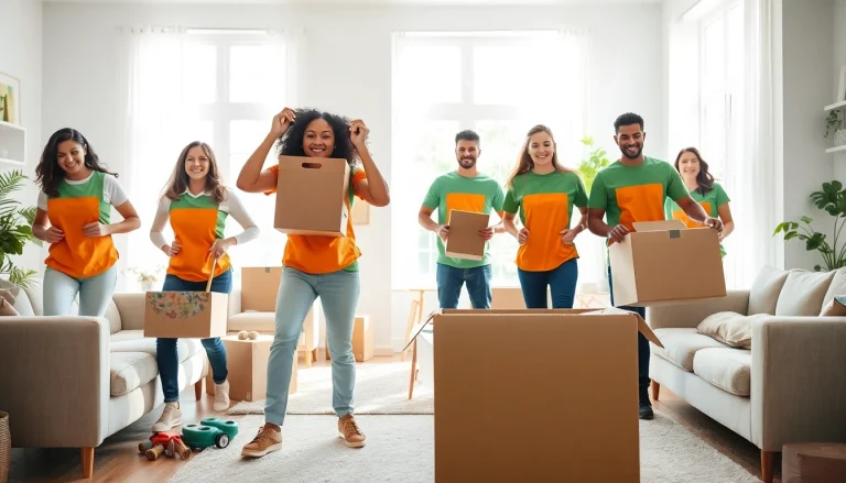 Efficient team from Myeasyjunkremoval.com working to declutter and clean a home space.