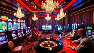 Join the excitement of MM88 at a vibrant casino table filled with chips and cards.