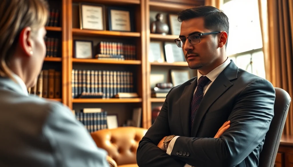 Consultation at https://www.fritschlawfirm.com showcasing an attorney assisting a client.