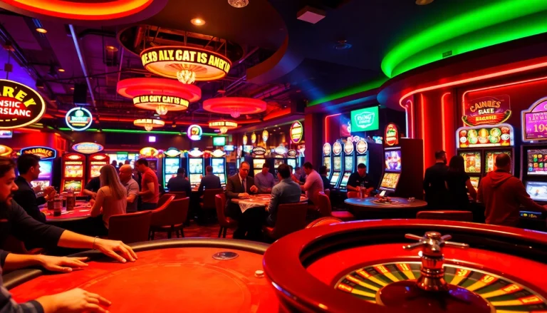 คาสิโนที่เต็มไปด้วยความสนุกสนานและผู้เล่นที่มีส่วนร่วมในเกม
