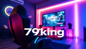 79king gaming setup with a vibrant design and immersive atmosphere for a captivating experience.