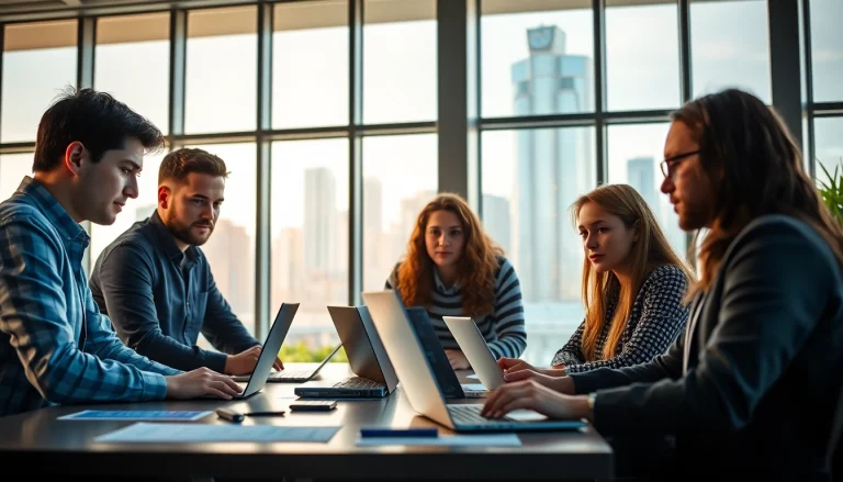 Enhance your productivity at https://fhpts.com with a collaborative team in a modern workspace.