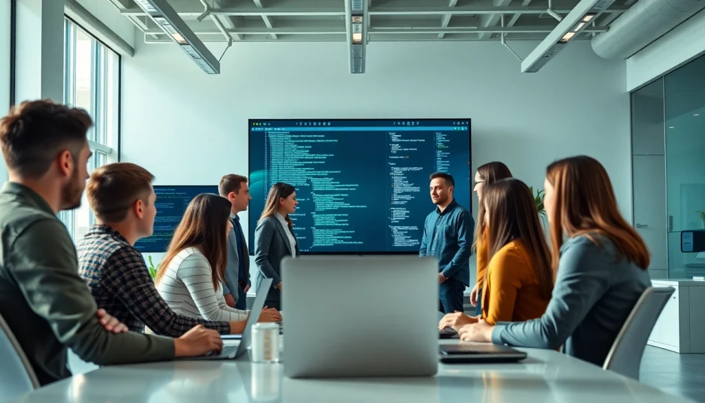 Collaborative team brainstorming for https://www.ound-ound.com project in a modern workspace.