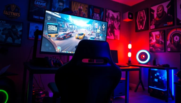 Immerse in the excitement of esports gaming at https://gamelevate.com, showcasing a vibrant gaming setup.