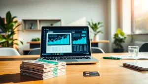 신용카드 현금화 전문 정보를 제공하는 책상과 주위 환경