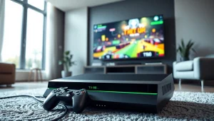 Enhance your gaming experience with TV88 console in a vibrant living room setup.