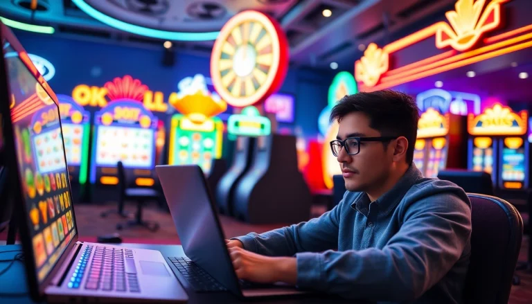 Rasakan keseruan bermain scater4d game dengan pemain yang penuh semangat dan suasana kasino yang cerah.