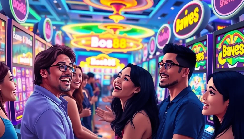 Rasakan keseruan bermain bos88 dengan berbagai mesin slot yang berwarna-warni dan memikat.