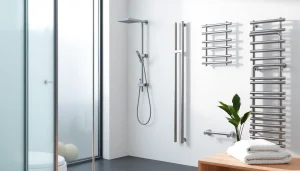 Gestalte dein Badezimmer mit sonni sanitär Produkten, eleganten Duschsystemen und modernen Heizkörpern.