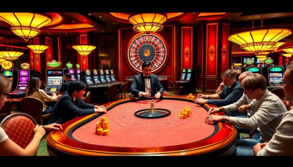 Experience the thrill of kuwin 3 in a vibrant casino setting with engaging games and luxury ambiance.