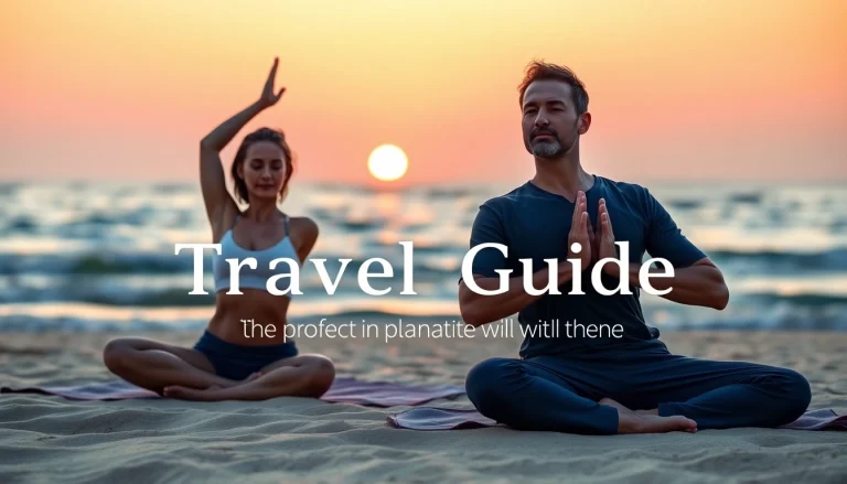 orbitnix.com에서 요가를 실천하는 커플의 특별한 여행 순간을 담은 이미지