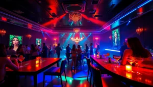 Vibrant nightlife at Club sxm, showcasing stunning performers and handcrafted cocktails in an immersive atmosphere.