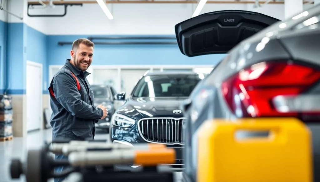 Find reliable car service near me featuring professional assistance in a modern garage.
