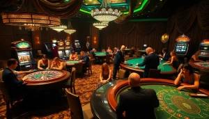 Experience the thrill of gameplay at https://hi88.wedding/ with elegant tables and excited players.