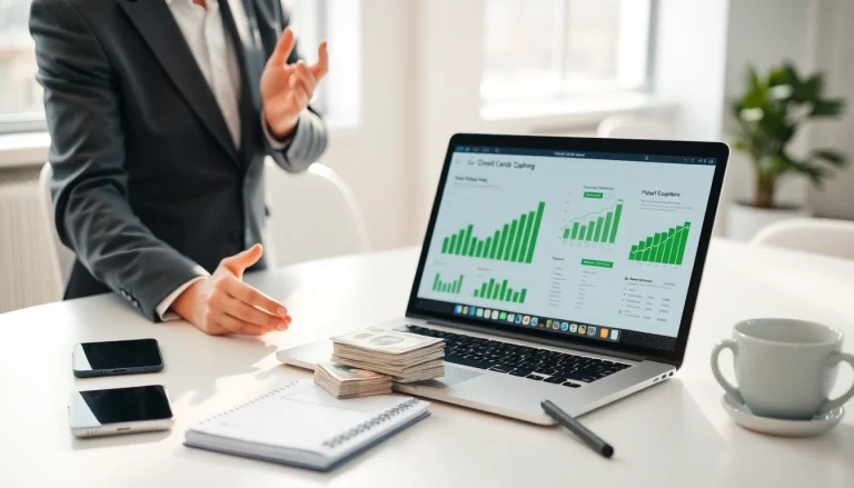 신용카드 현금화 관련된 금융 컨설팅 중인 전문가 모습