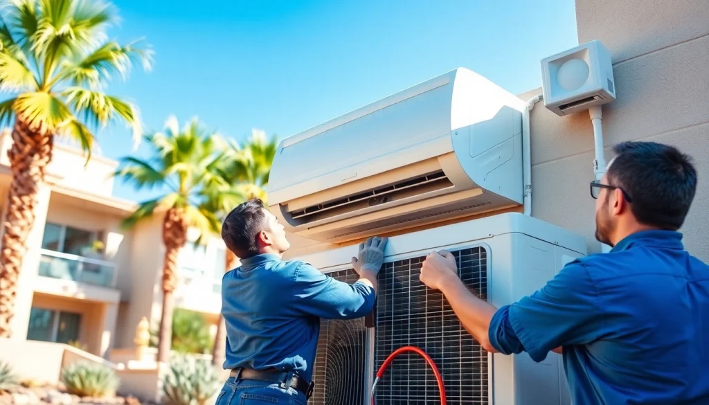 Fixing a Scottsdale AC with expert technicians ensuring comfort in homes.