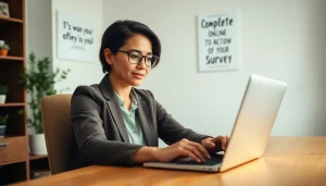 Engage with https://enqueteplein.nl to complete online surveys in a cozy home office.