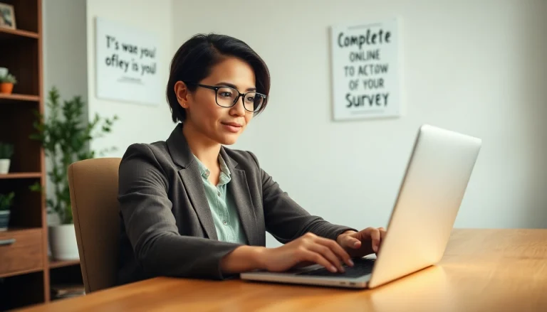 Engage with https://enqueteplein.nl to complete online surveys in a cozy home office.