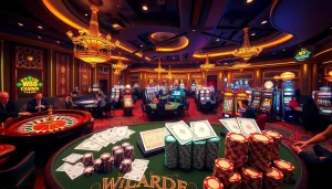 Experience luxury gaming at w88 with vibrant casino tables and exciting slot machines.