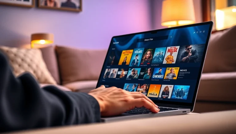 Navigating the latest films on https://bandarlayarkaca21.com with an engaging streaming interface.